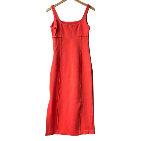 NWOT Spanx Ponte Midi Tank Dress Classic Sleeveless Shapewear Poppy Red Sz S - Picture 8 of 15